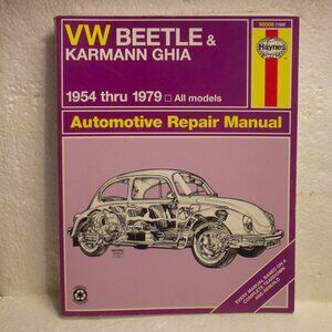 Vintage Haynes Automotive Repair Manual Volkswagen Beetle and Karmann Ghia 54-79